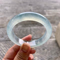 冰种晴底飘花平安镯（54.7mm）（yc173895）