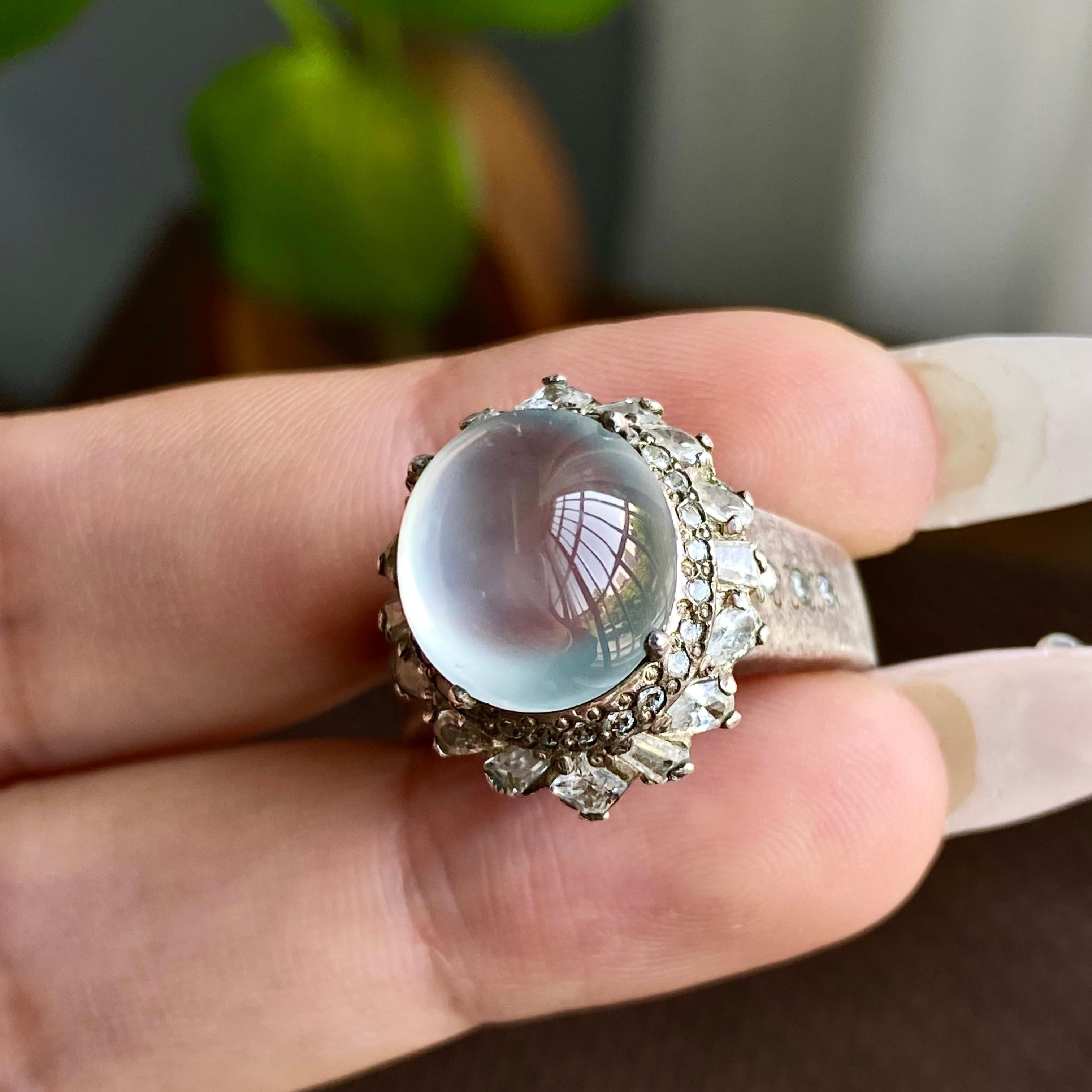 玻璃种白月光裸石蛋面（yc282947）