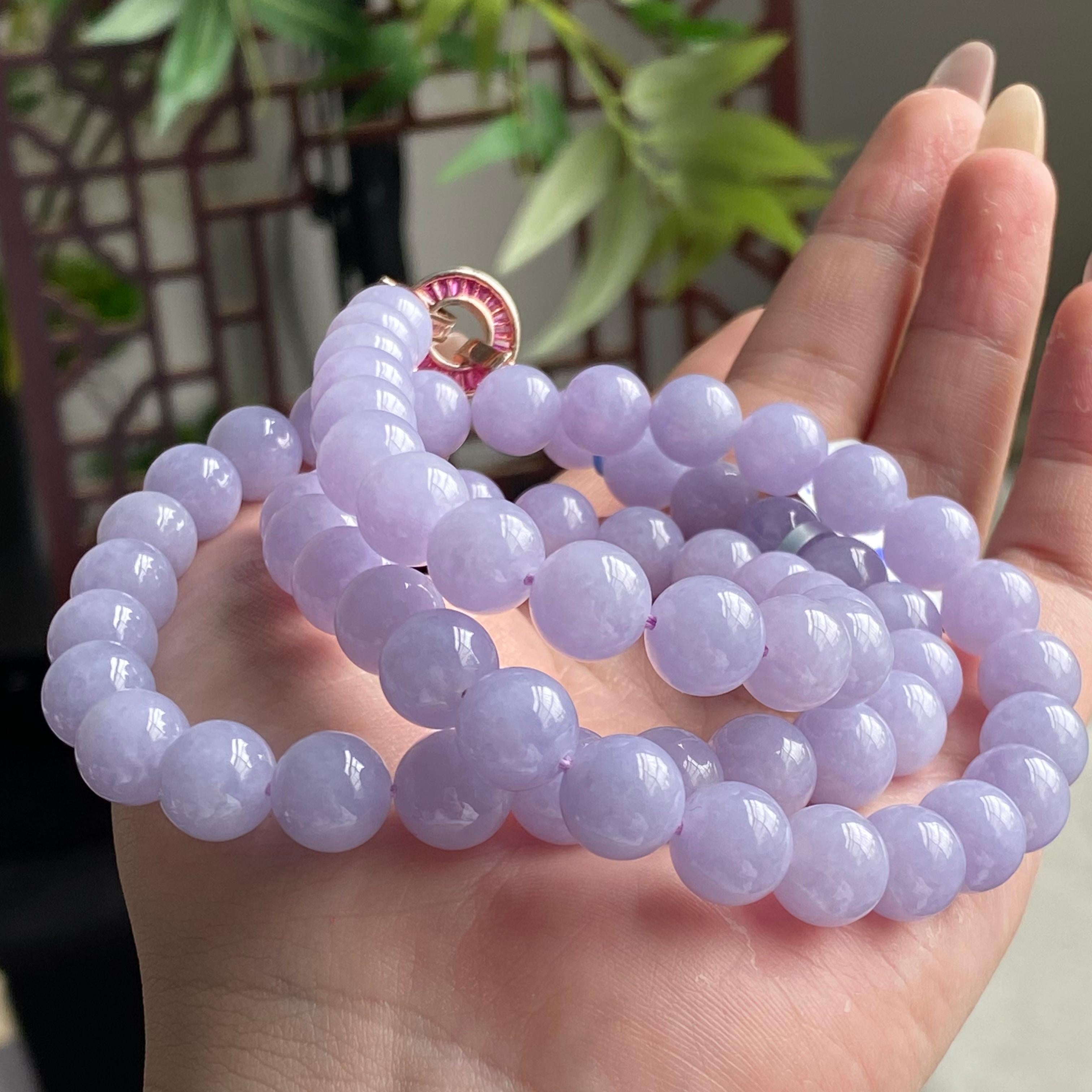 细糯种紫罗兰珠链（66颗）（yc196842）