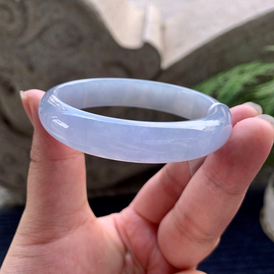 糯冰种紫罗兰贵妃手镯（55mm）（yc089907）