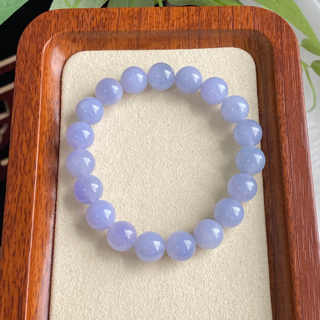 细糯种紫罗兰单圈手串（19颗）（yc196881）