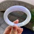 细糯种淡紫罗兰平安镯（54.5mm）（yc276205）