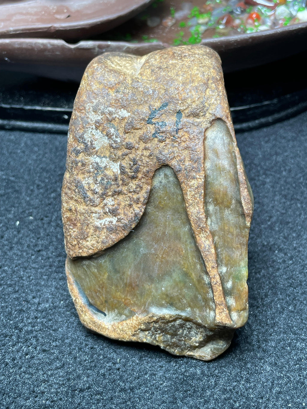 大马坎开窗冰底黄加绿（yc695197）