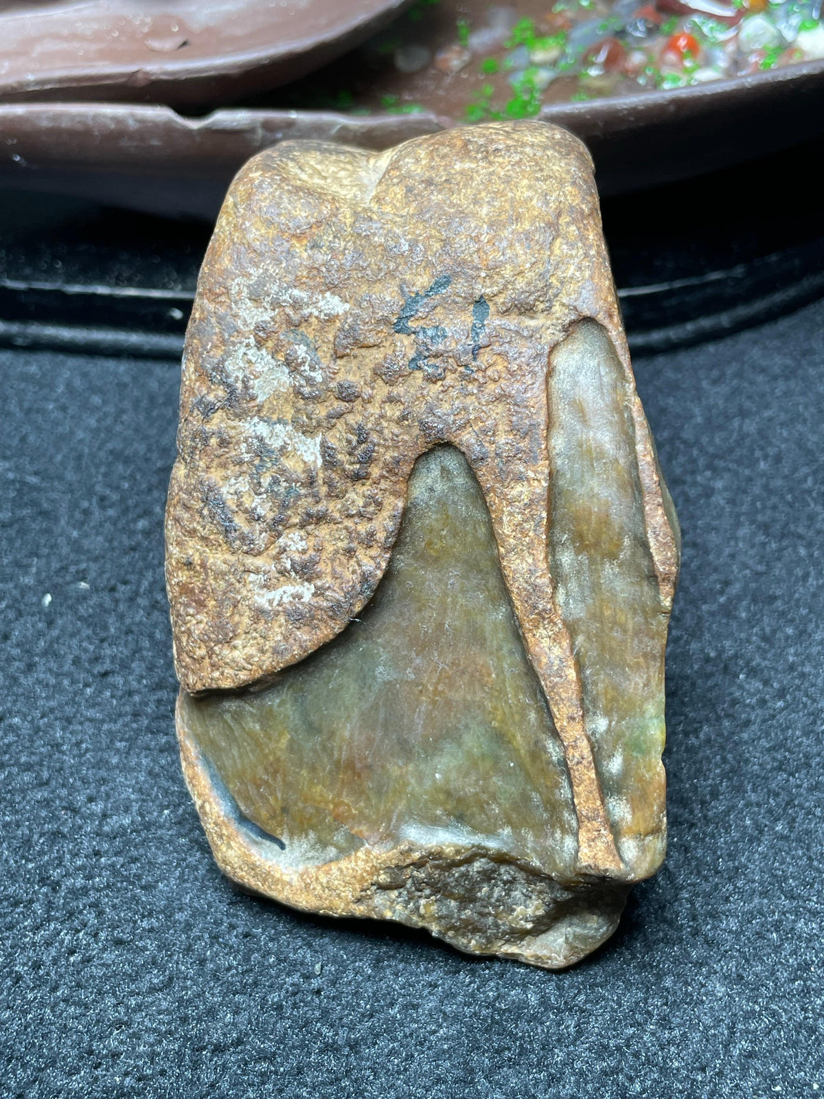 大马坎开窗冰底黄加绿（yc695197）