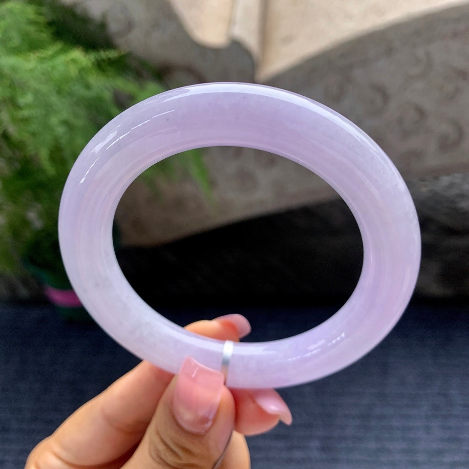 细糯种紫罗兰圆条手镯（56.3mm）（yc097097）