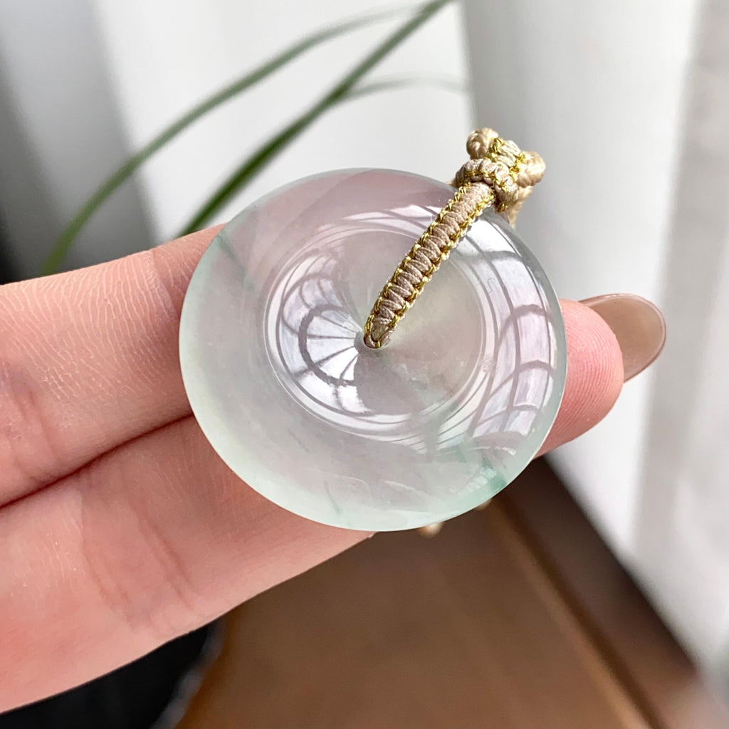 冰种飘花平安扣吊坠（yc262764）