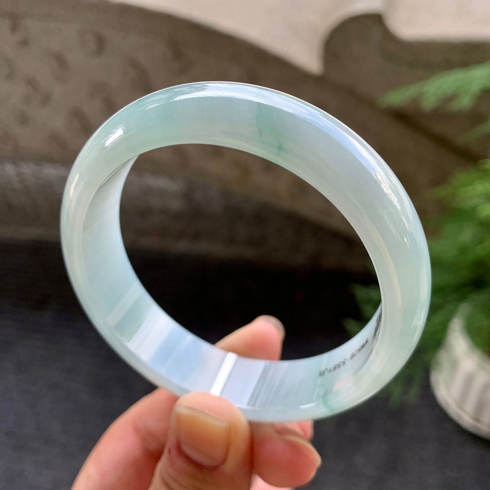 糯化飘花宽版轮胎手镯（58mm）（yc029073）