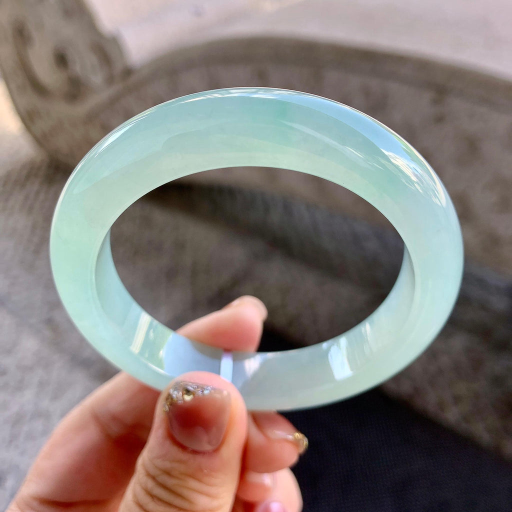 糯冰种晴水平安镯（54.3mm）（yc273592）