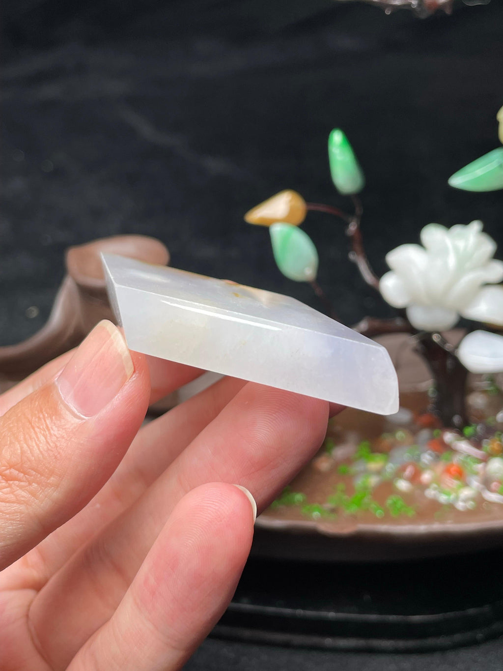 冰底淡紫菱形片料（yc522615）