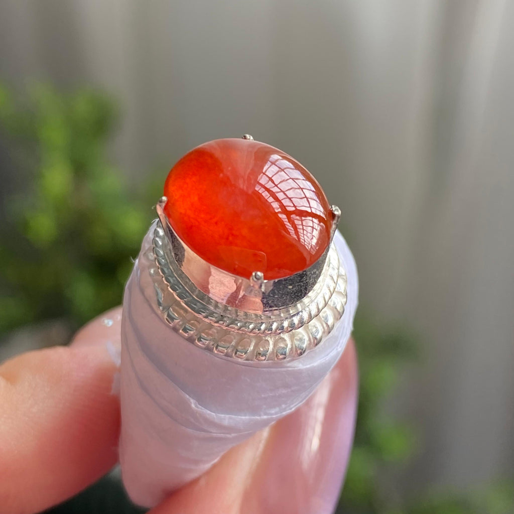 冰种红翡蛋面裸石（yc199667）