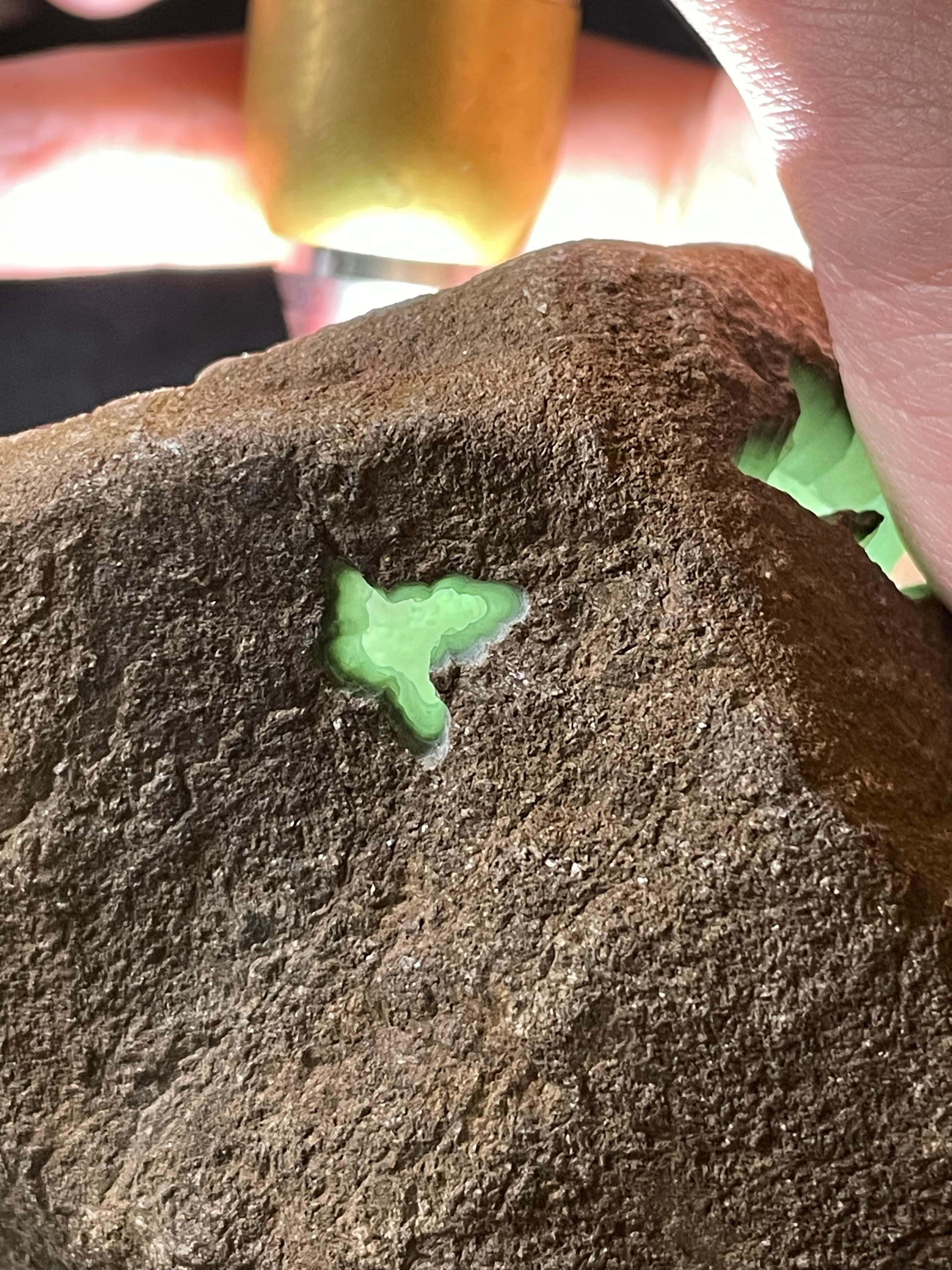 莫西沙开窗春彩飘色手镯料（yc492353）