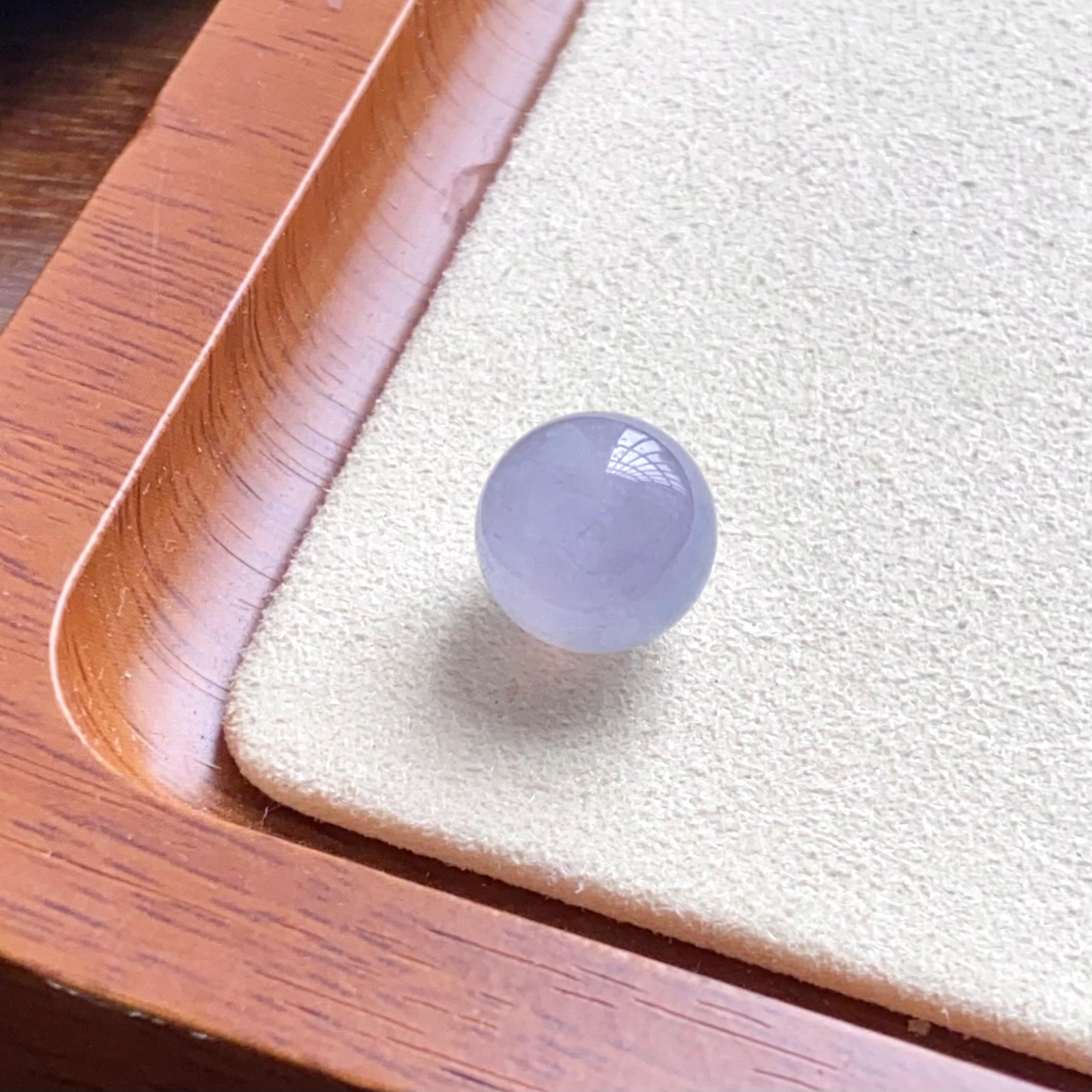 冰种紫罗兰单珠（yc260842）