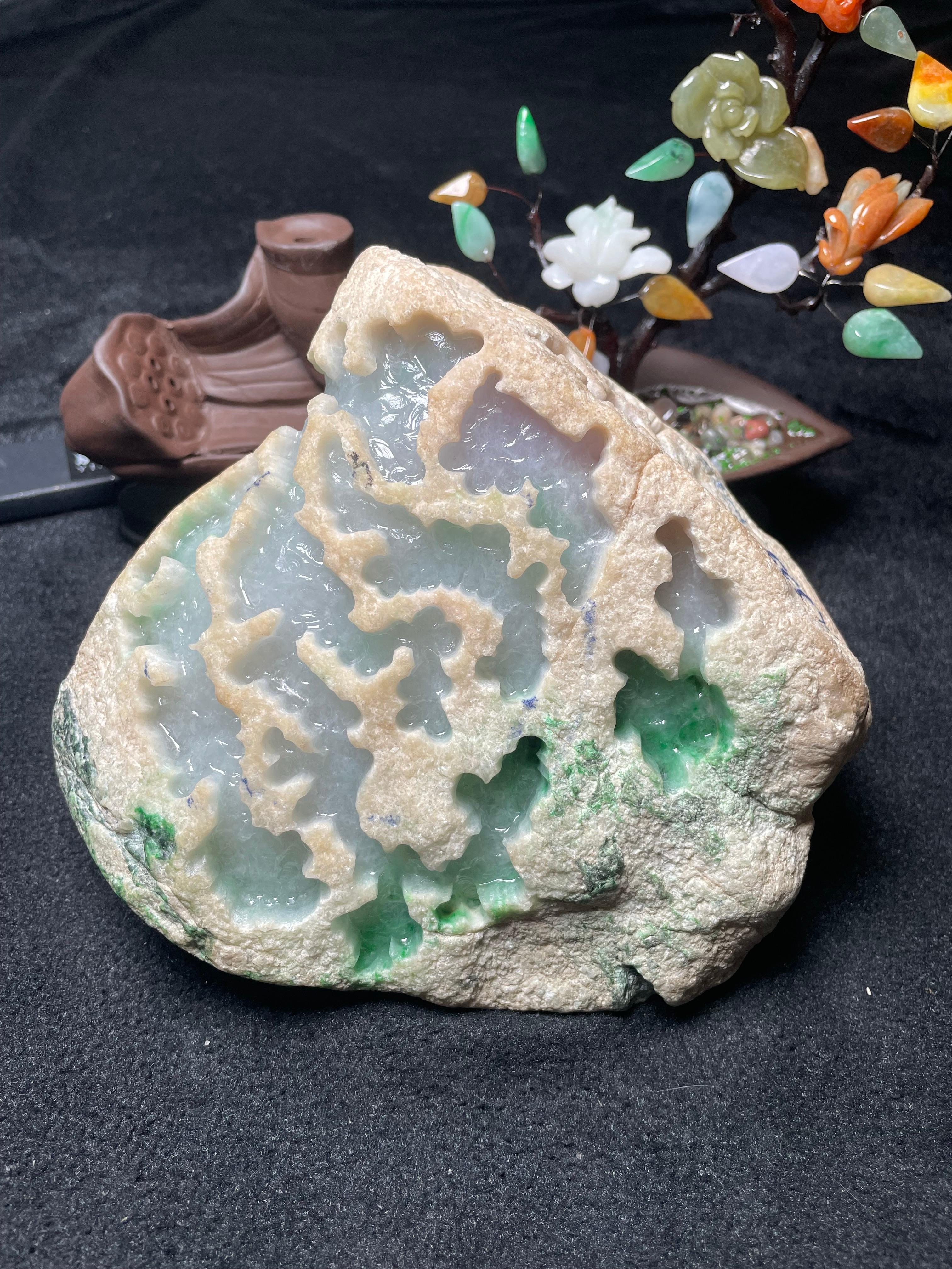 木那开窗春彩手镯料（yc505777）