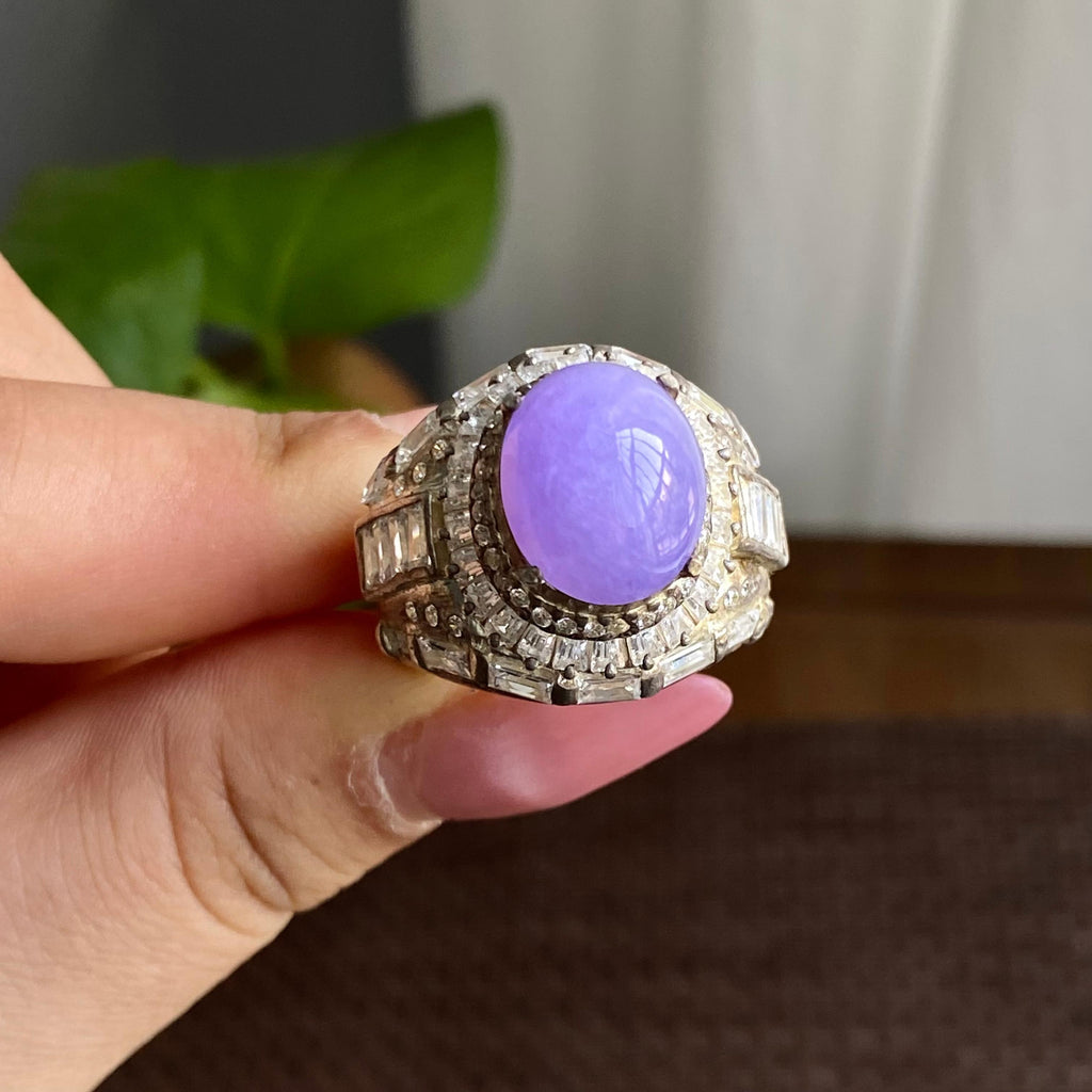 细糯种紫罗兰裸石蛋面（yc282942）