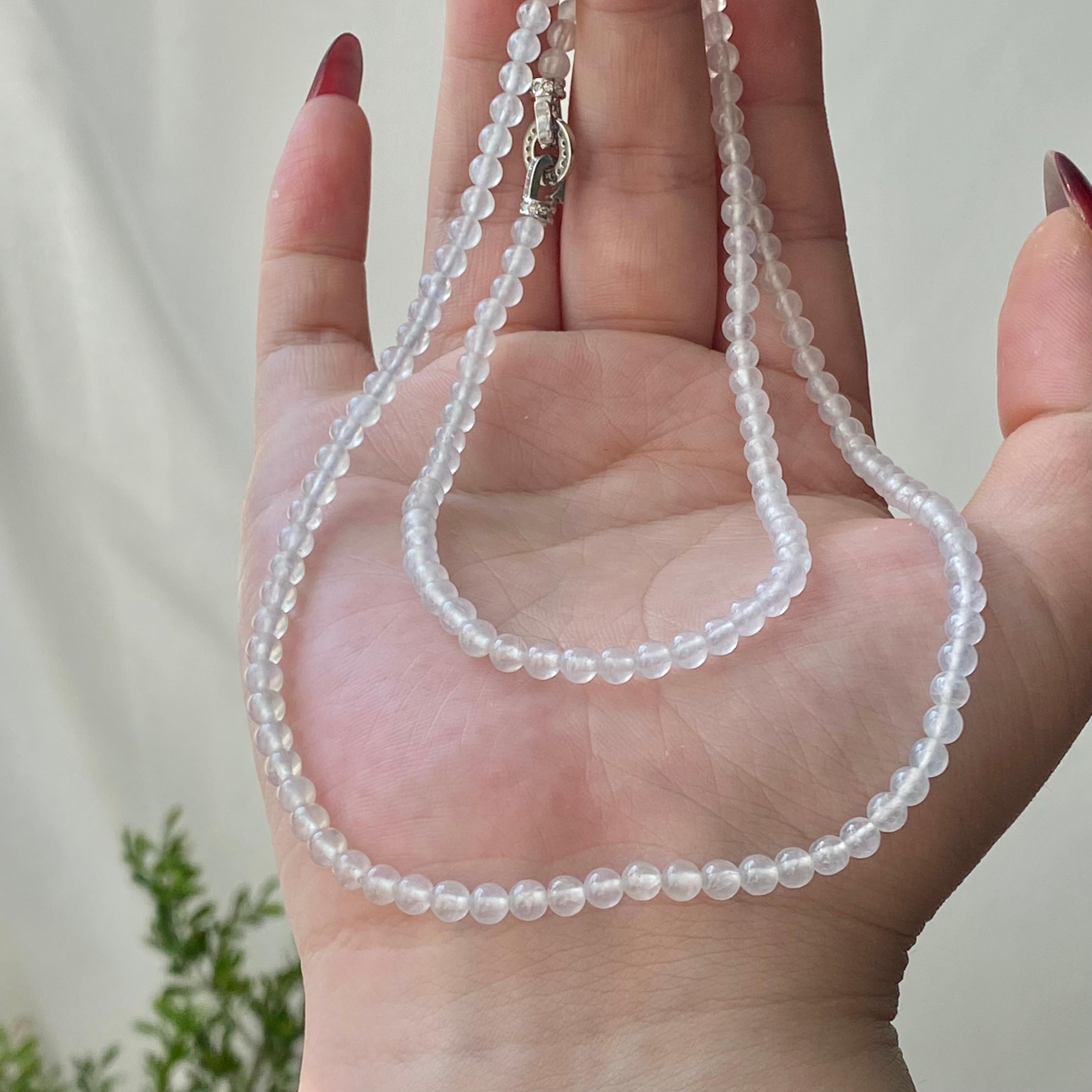 冰种白月光小米珠珠链（150颗）（yc213174）