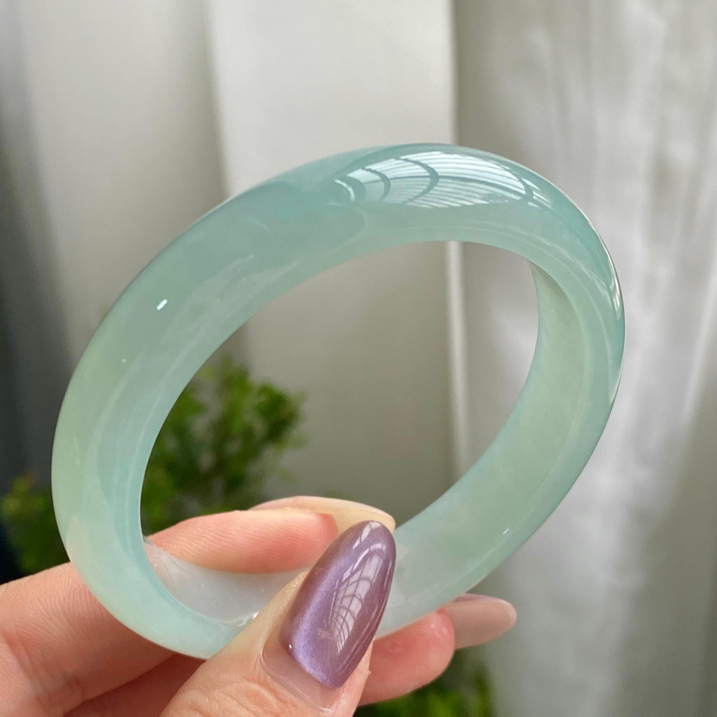 糯冰种晴底平安镯（53圈）（yc200540）