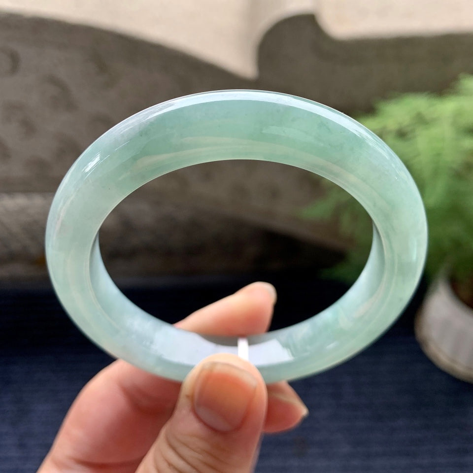 细糯种晴底平安镯（55.5mm)（yc089971）