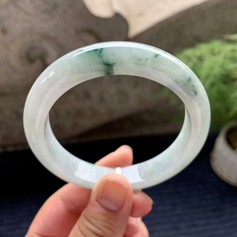 糯种飘花平安镯（58.7mm）（yc090942）