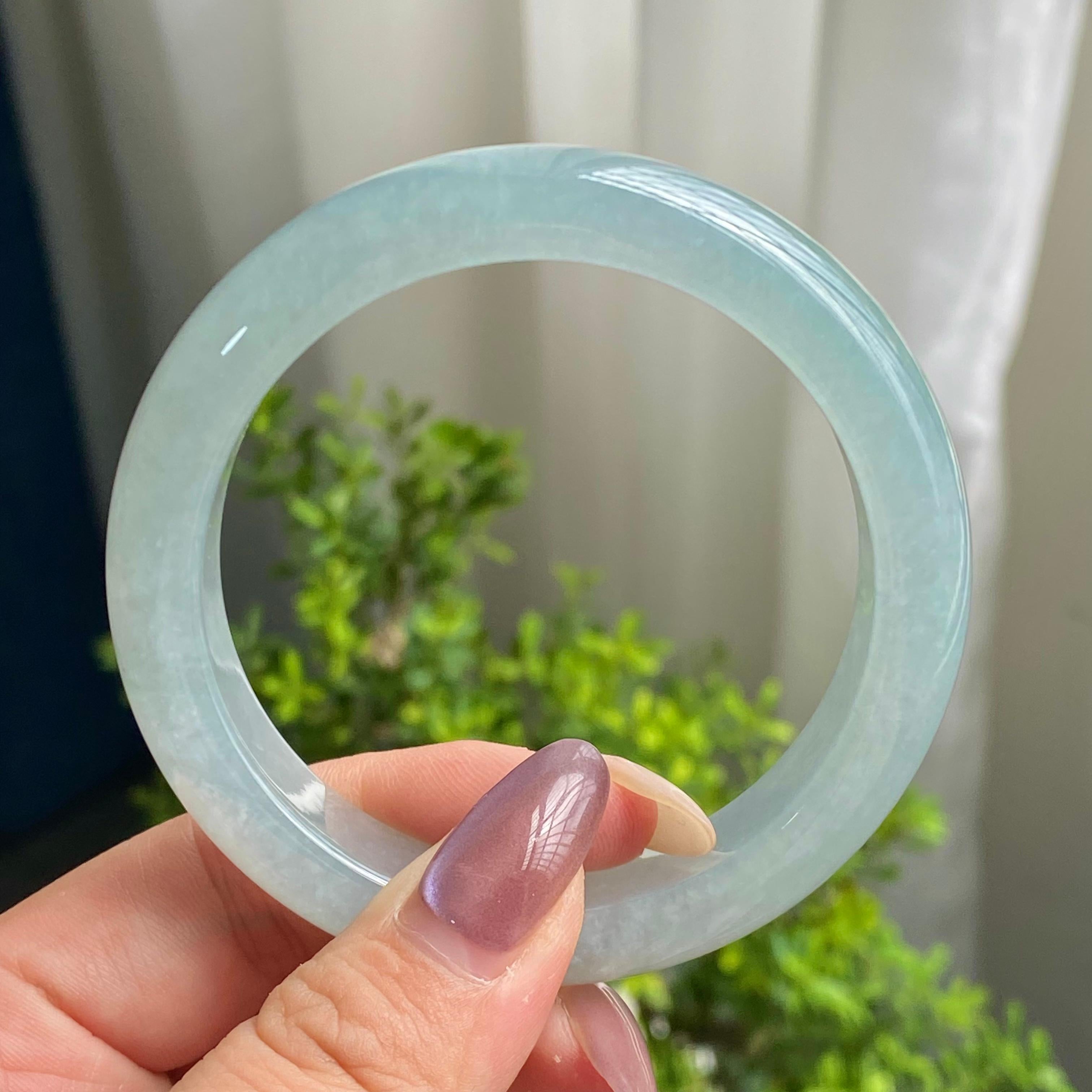 糯冰种晴底平安镯（55圈）（yc200594）