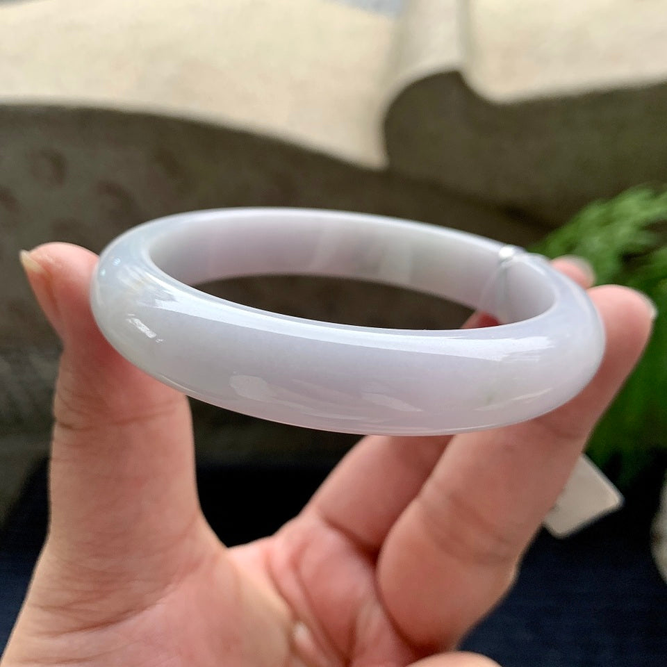 糯种淡紫罗兰平安镯（60mm）（yc113135）