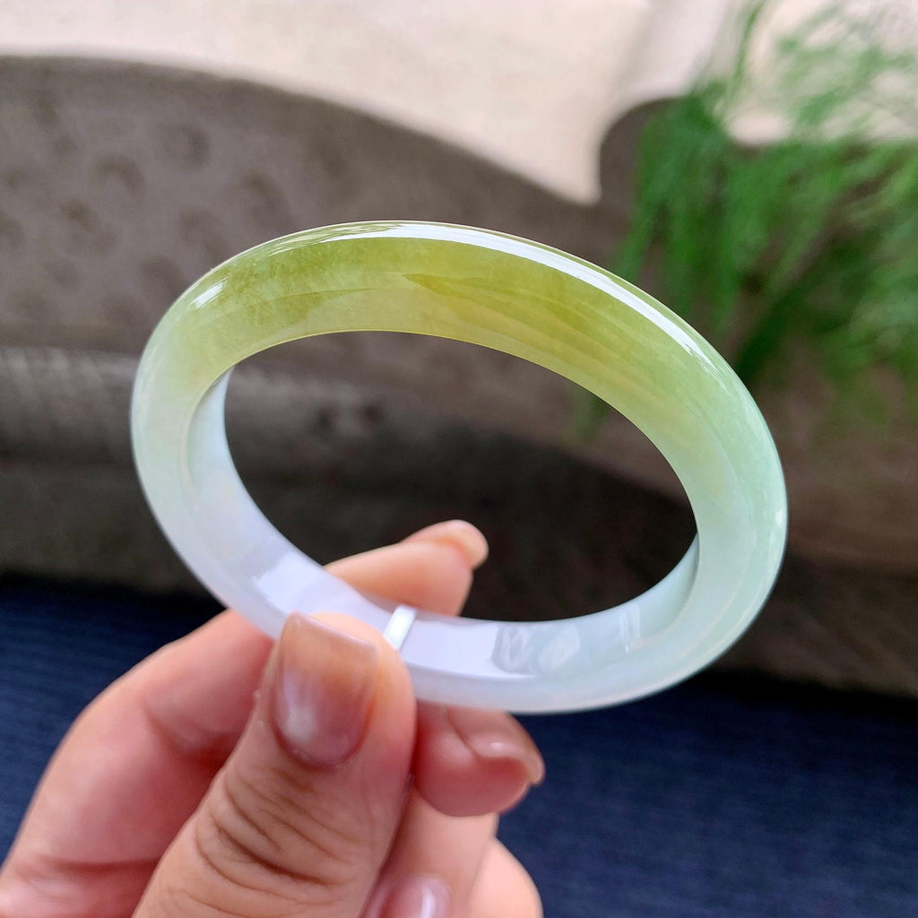小圈口 糯冰种黄翡贵妃手镯 51.8圈口（yc709388）