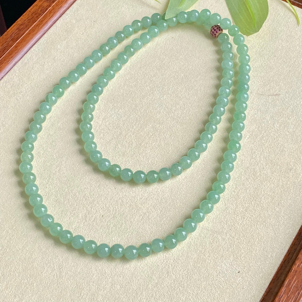 冰种晴底珠链（108颗）（yc196873）