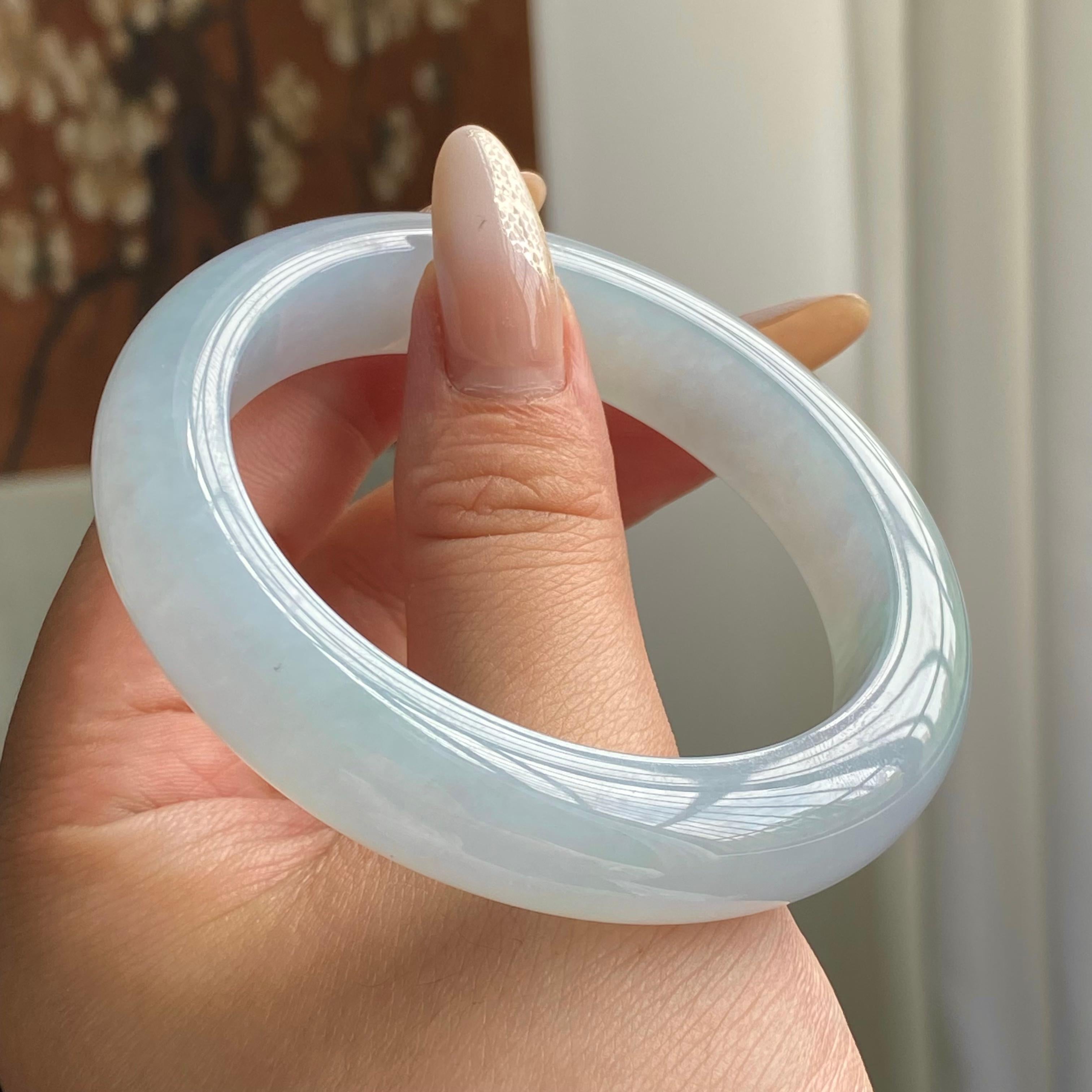 糯冰种晴底平安镯（55圈）（yc221671）