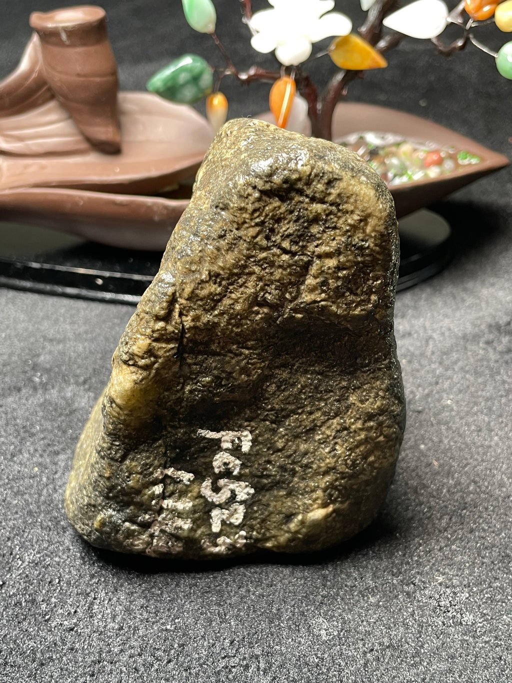 莫西沙冰飘色开窗手镯料（yc501430）