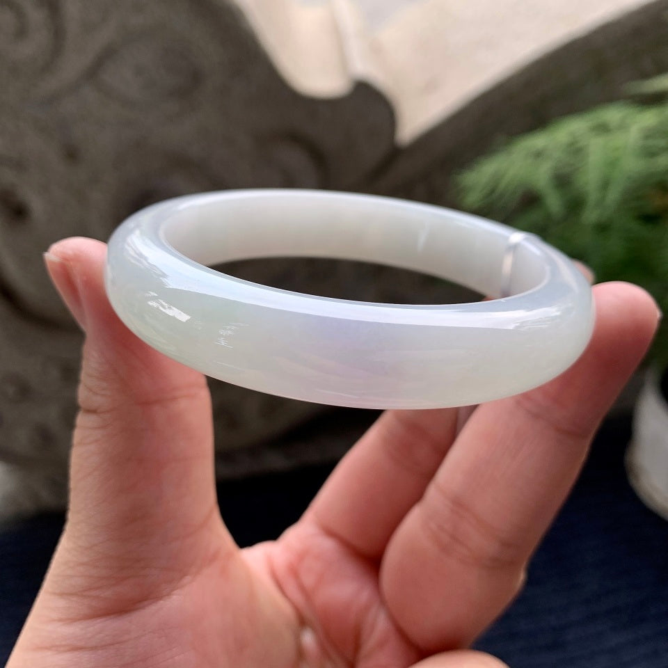 细糯种紫罗兰平安镯（58mm）（yc091746）