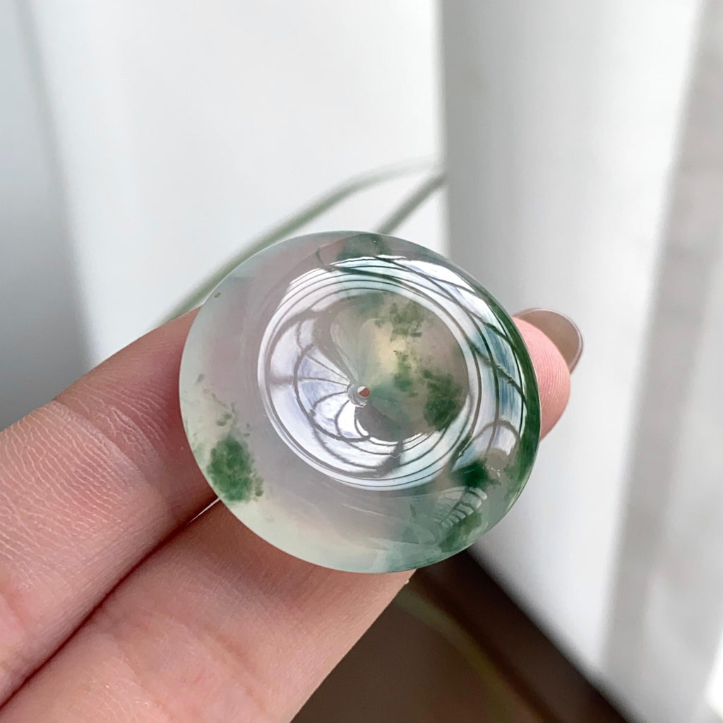 冰种飘花平安扣吊坠（yc262767）