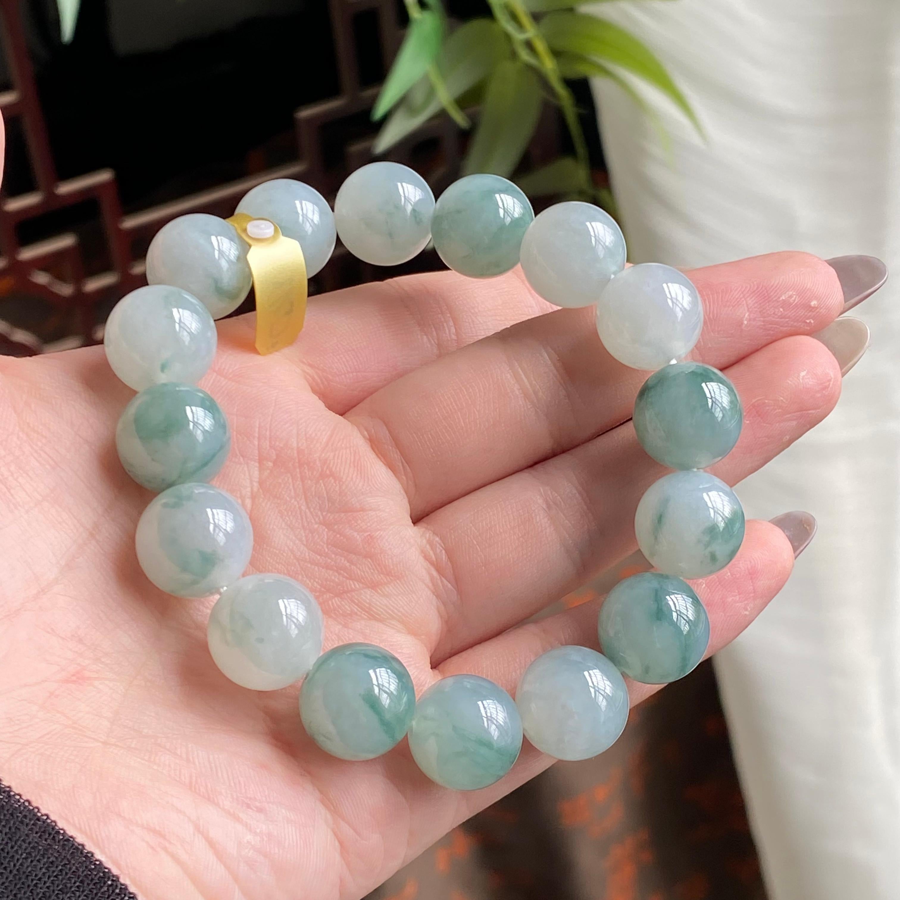 细糯种飘花单圈手串（16颗）（yc195184）