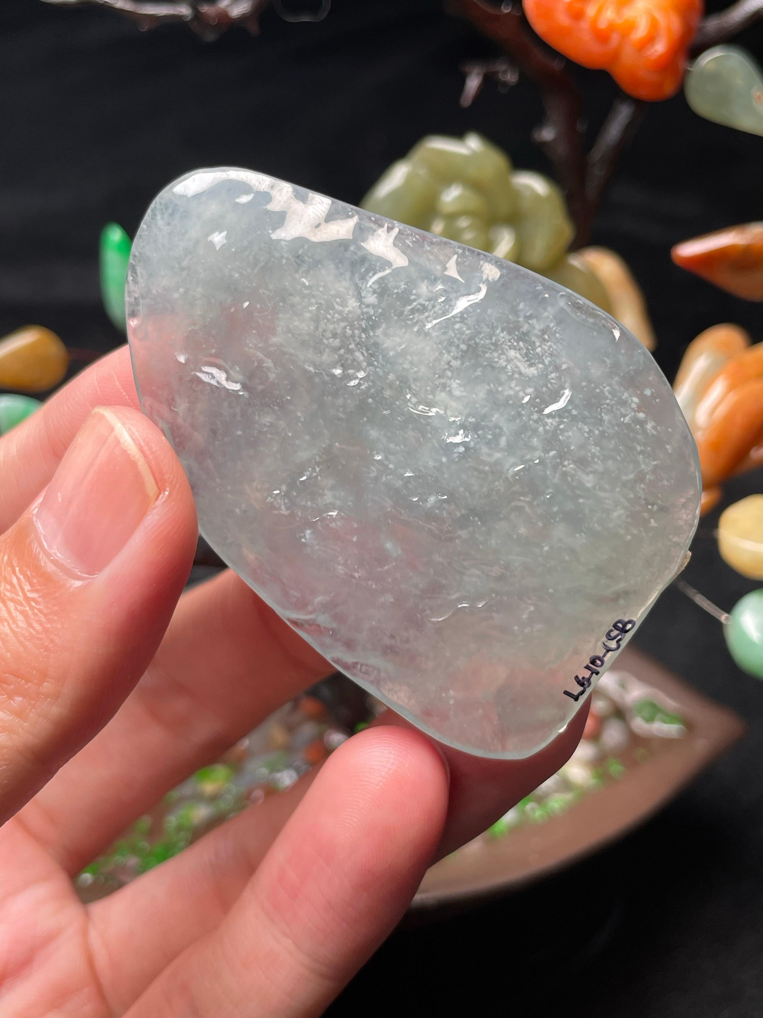 木那高冰雪花棉随形挂件料（yc503461）