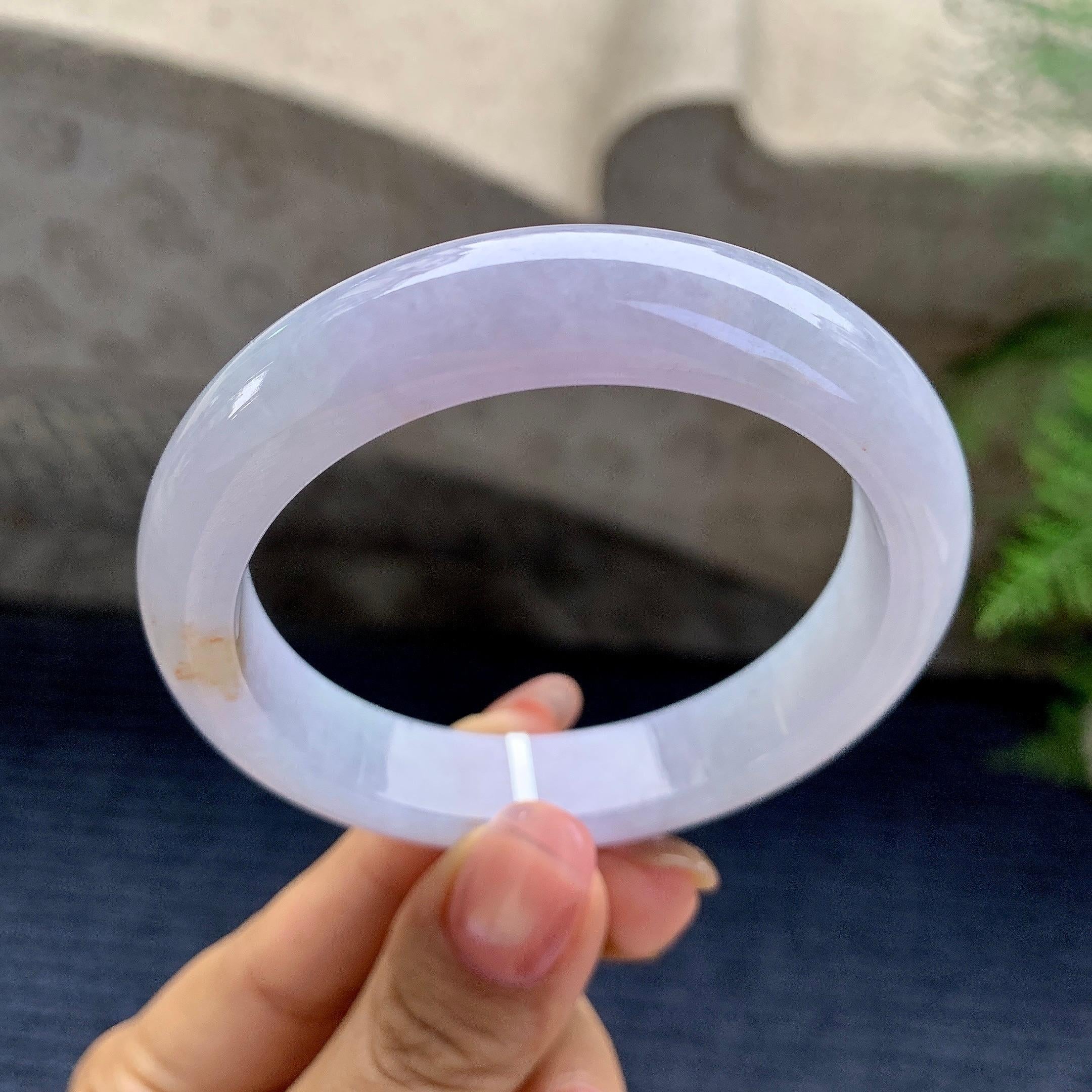 细糯种紫罗兰平安镯（53.8mm）（yc280856）