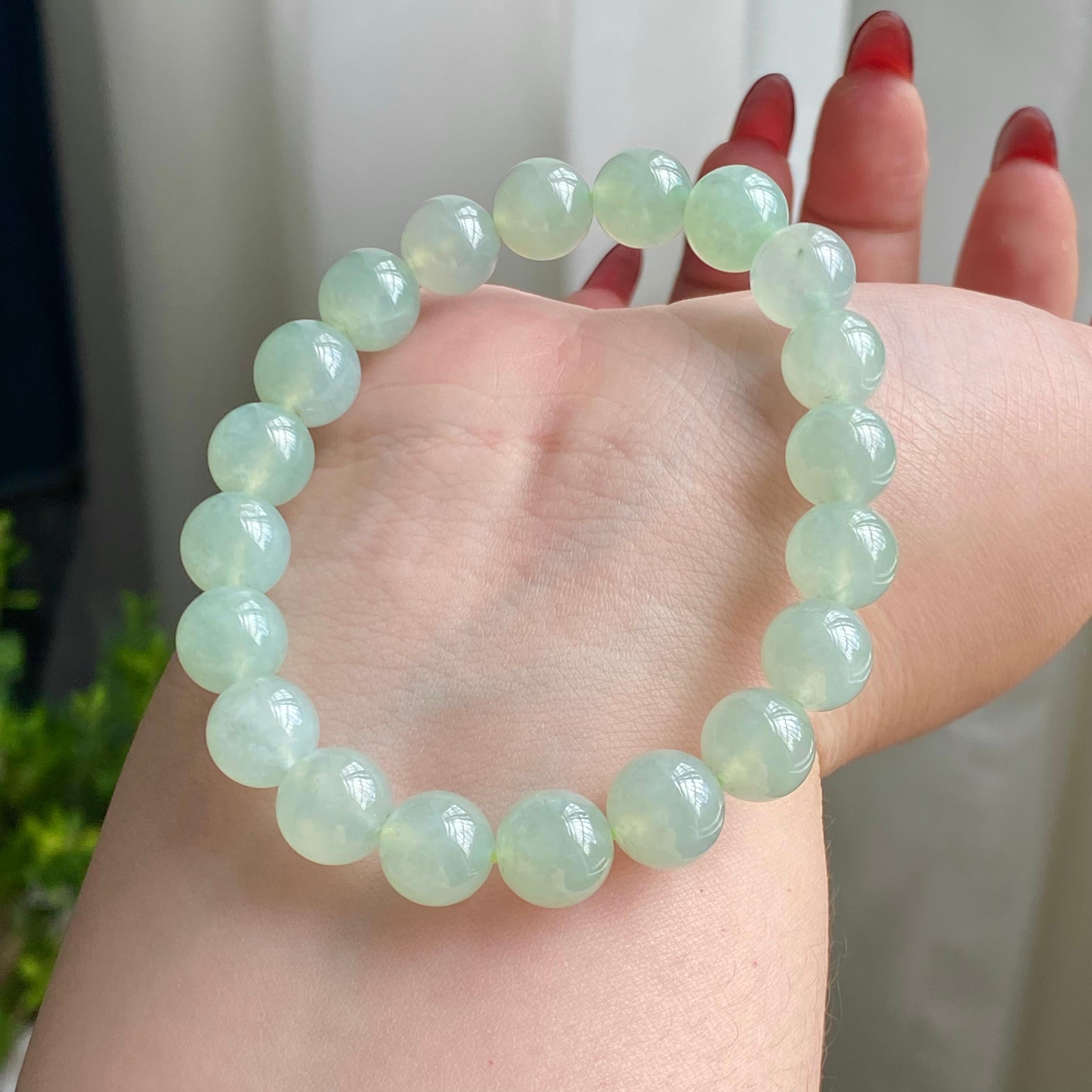 冰种晴底单圈手串（20颗）（yc215651）