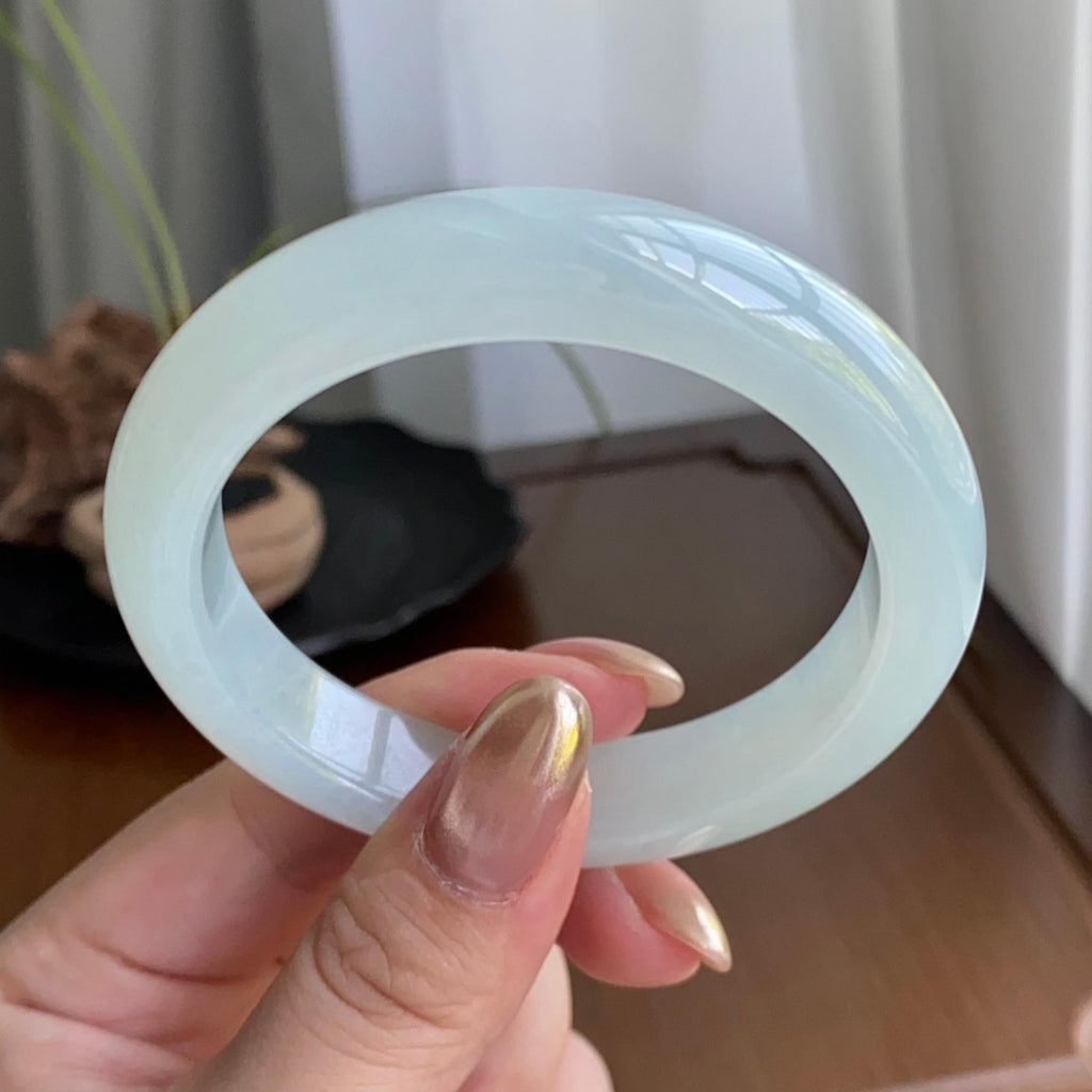 细糯种淡晴底平安镯（55圈）（yc258164）