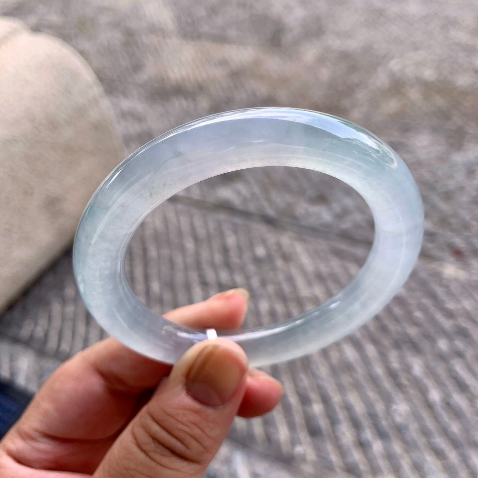 冰种淡晴底圆条手镯（56.7mm）（yc117169）