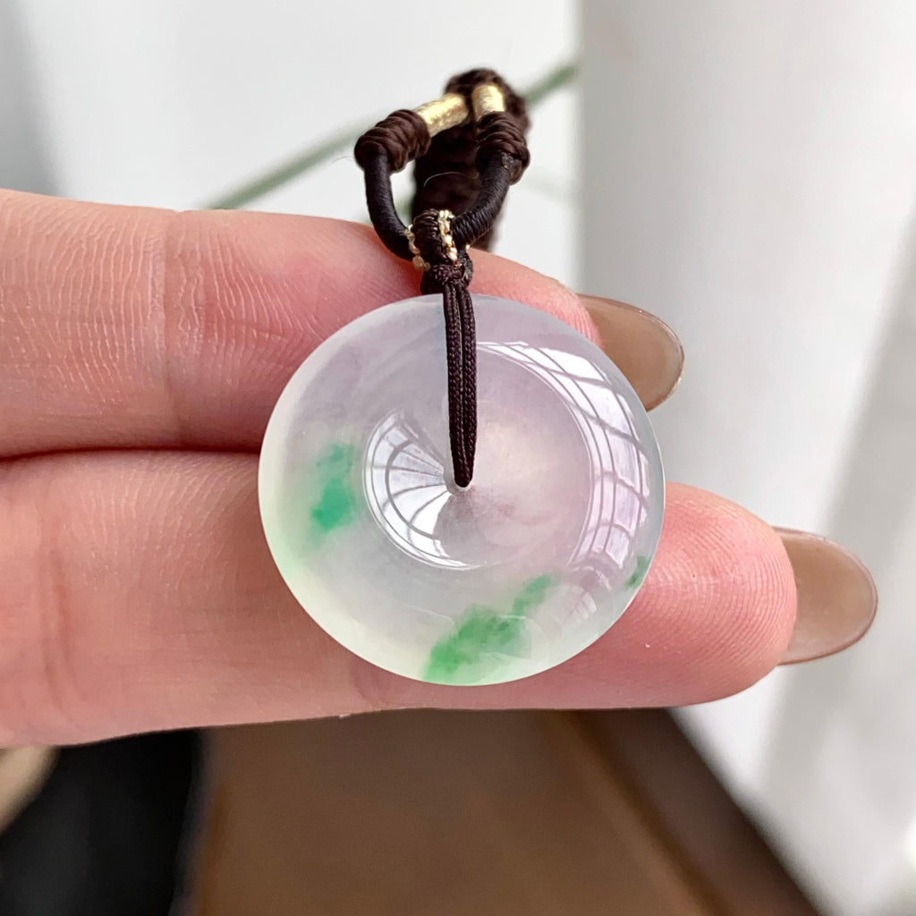 冰种飘花平安扣吊坠（yc262759）