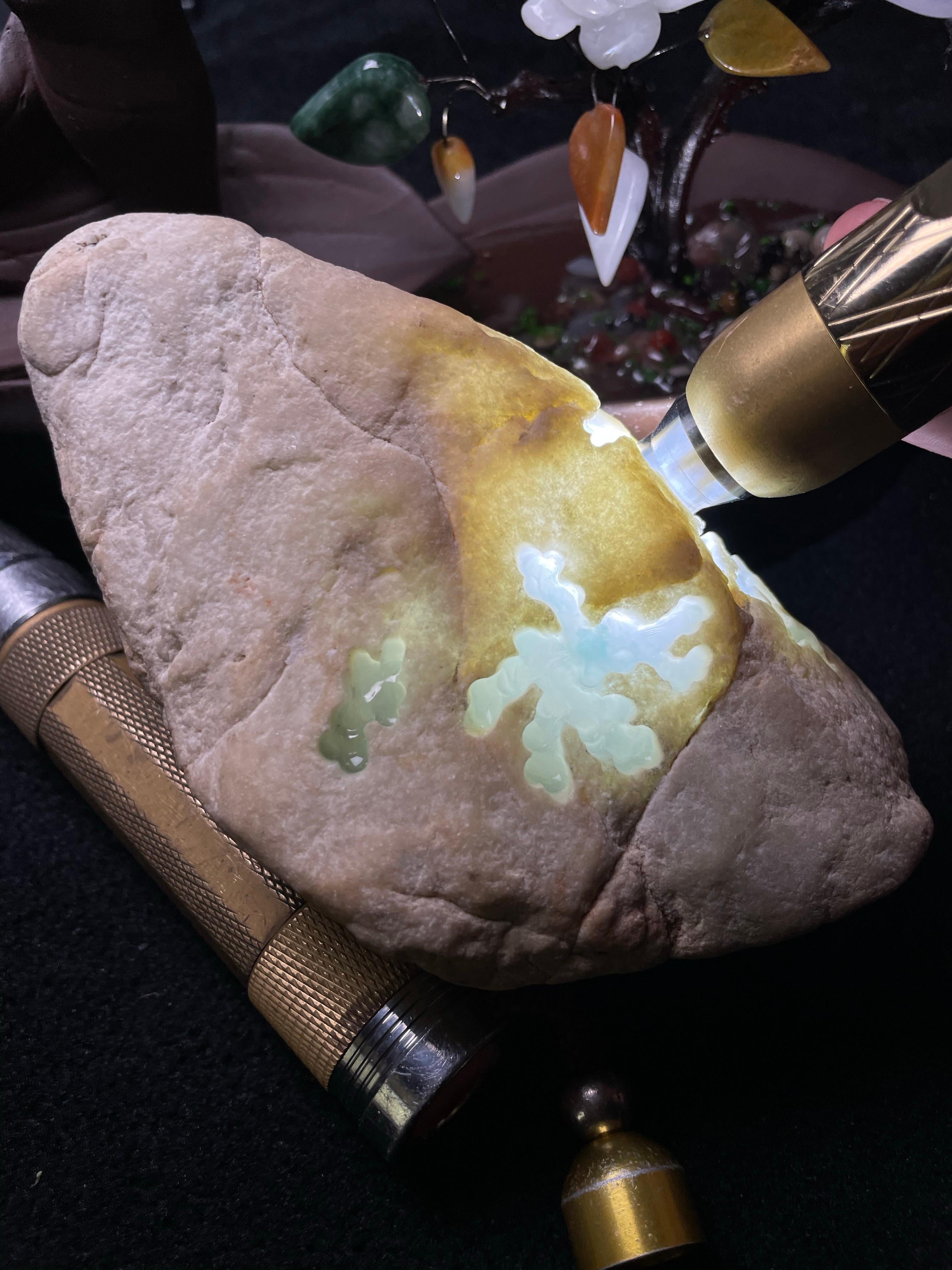 木那开窗冰飘花牌子料（yc493481）