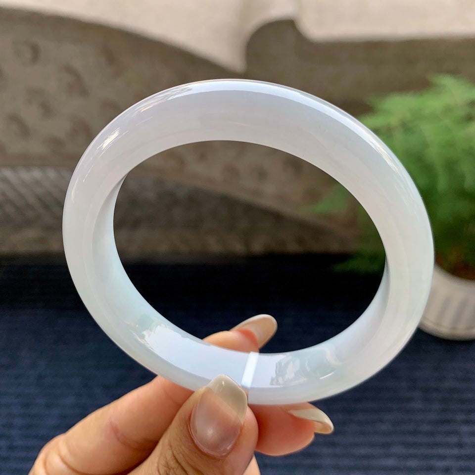 细糯种带底色平安镯（58.6mm）（yc082978）