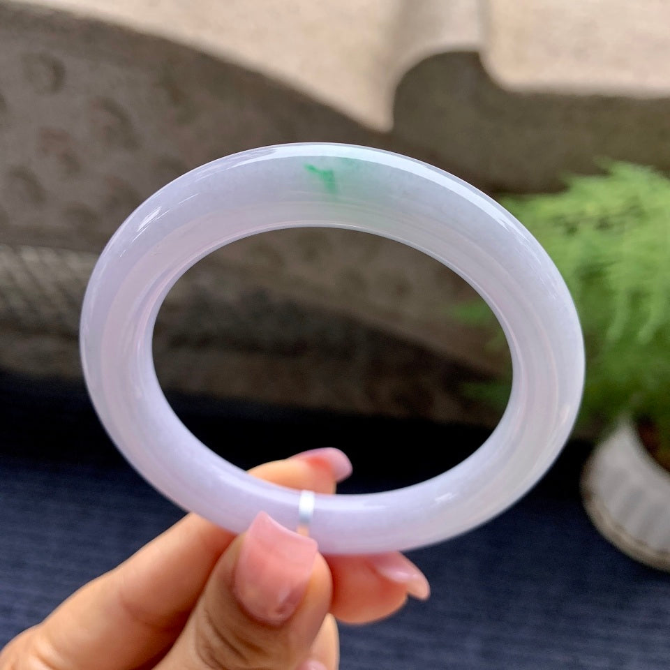 糯种春带彩圆条手镯（53mm）（yc092171）