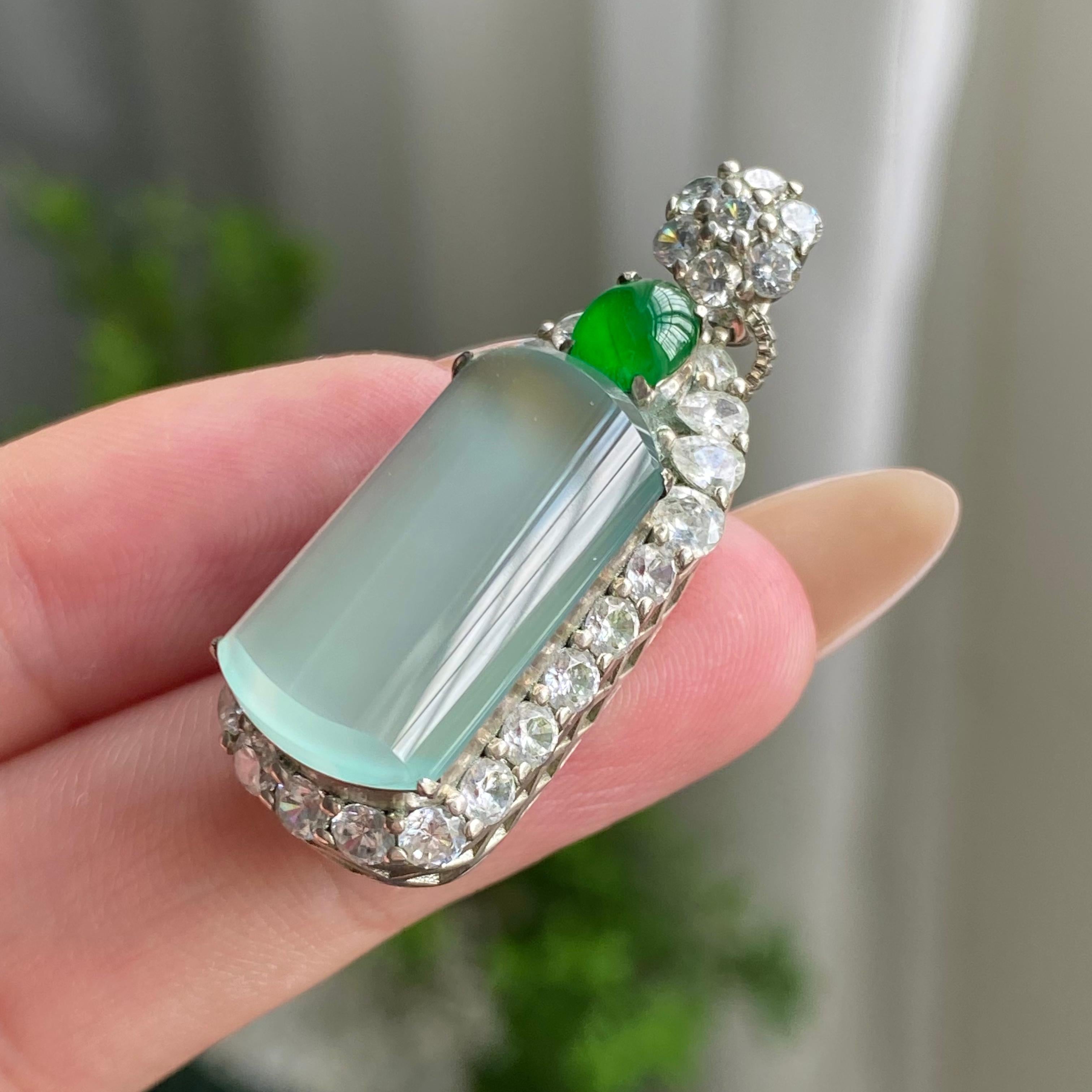 高冰种晴底无事牌裸石（yc206234）