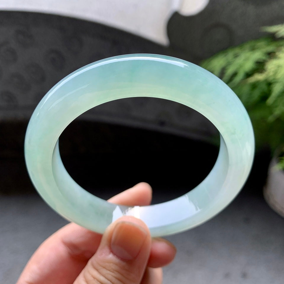 糯冰种晴水平安镯（59.6mm）（yc098117）