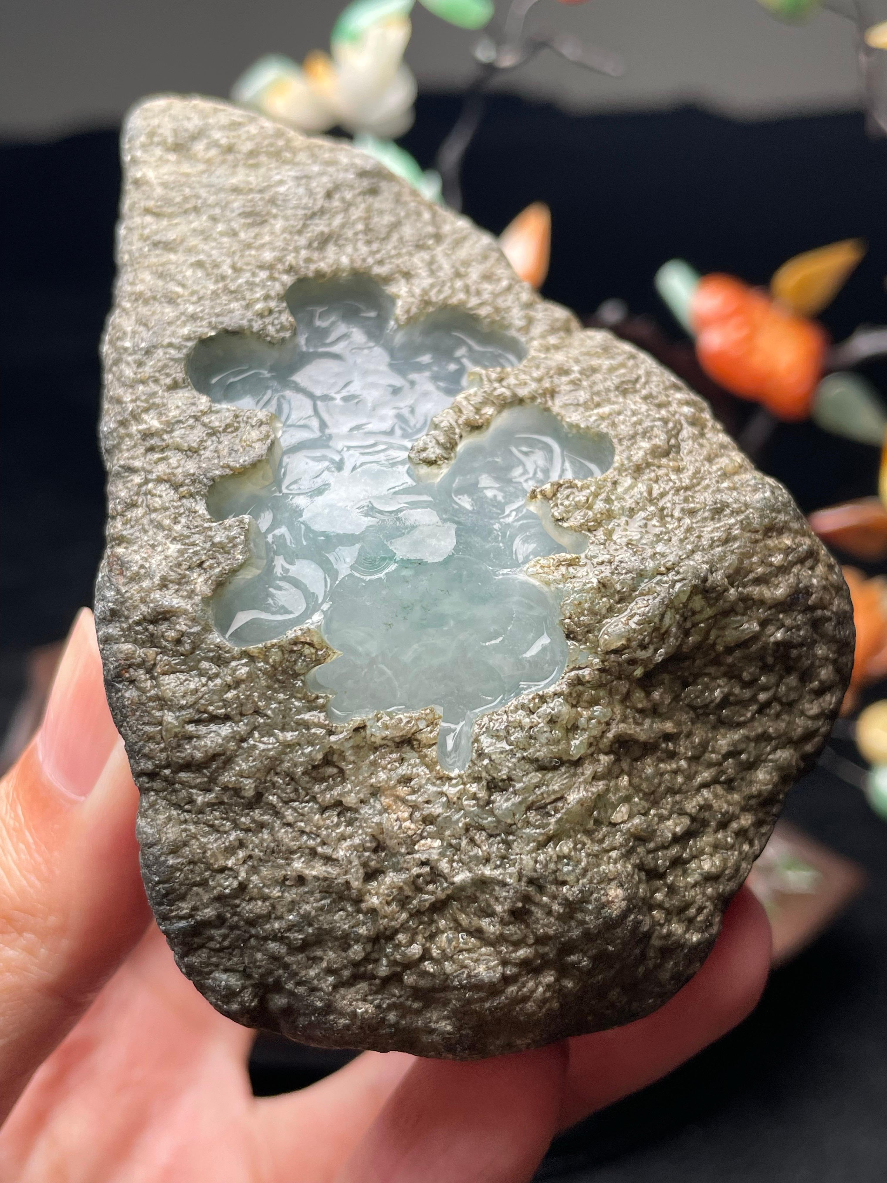莫西沙开窗冰底飘花牌子料（yc507789）