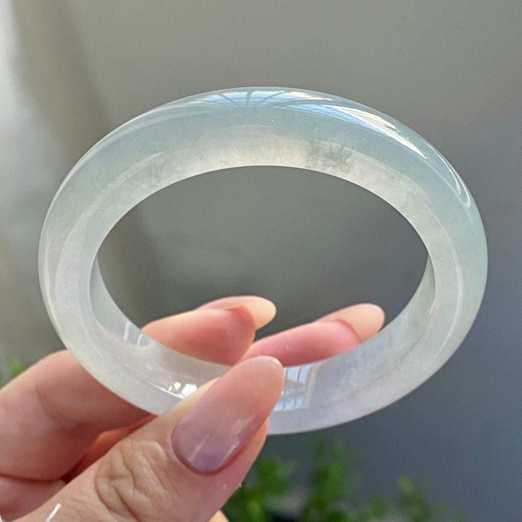 冰种蓝底平安镯（52圈）（yc228766）