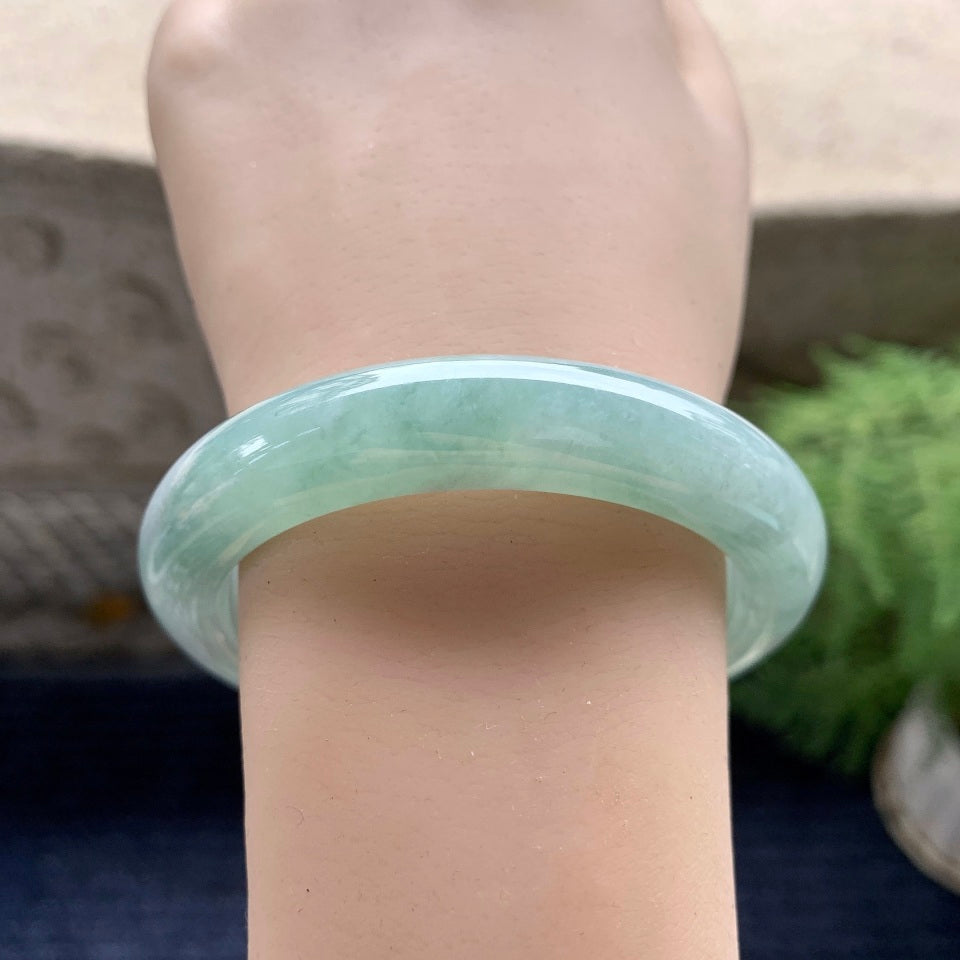 细糯种晴底平安镯（55.5mm)（yc089971）