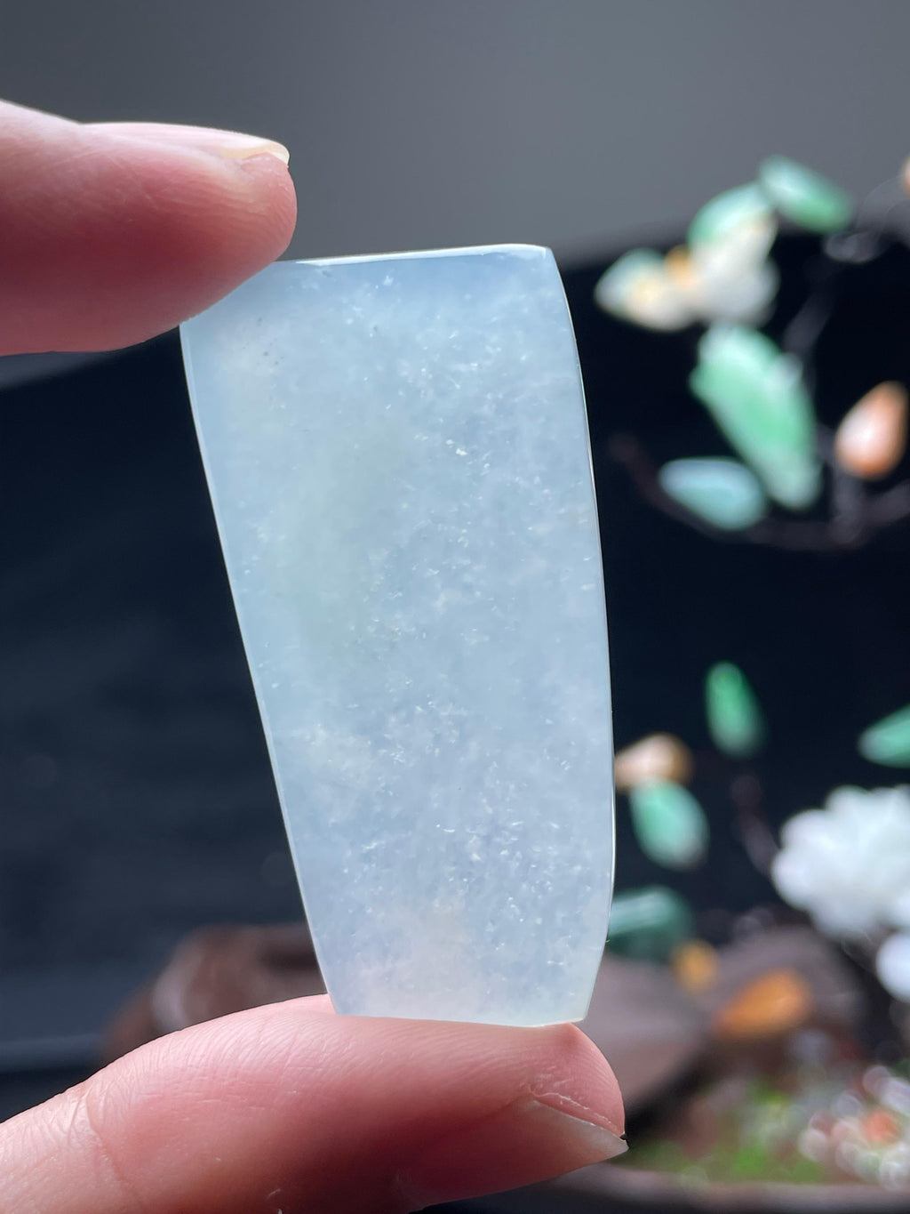 冰晴底雪花棉挂件（yc522523）