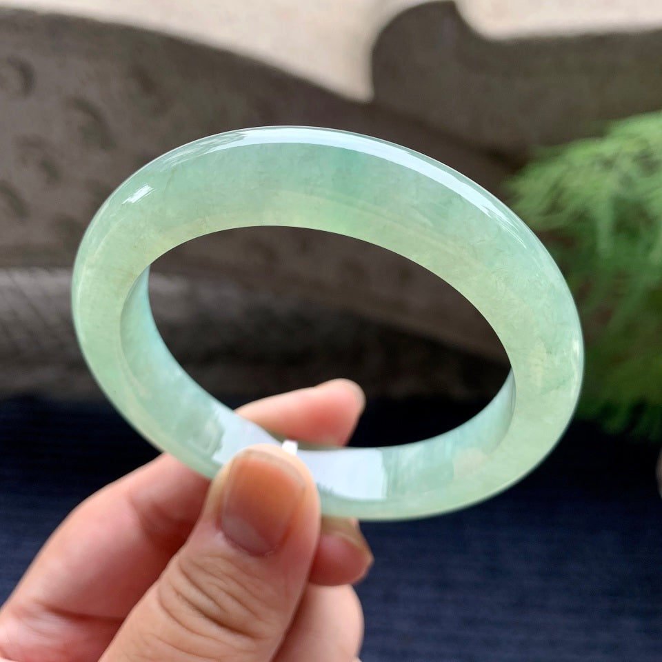 细糯种晴底平安镯（54.6mm）（yc100703）