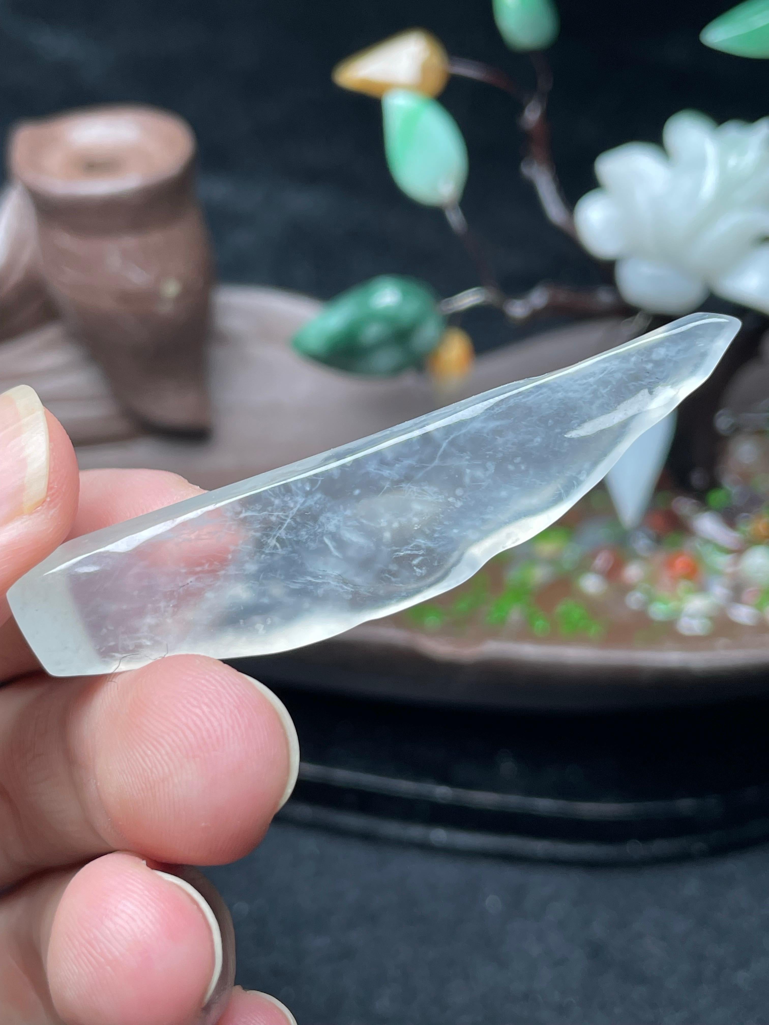 高冰雪花棉随形片料（yc529894）