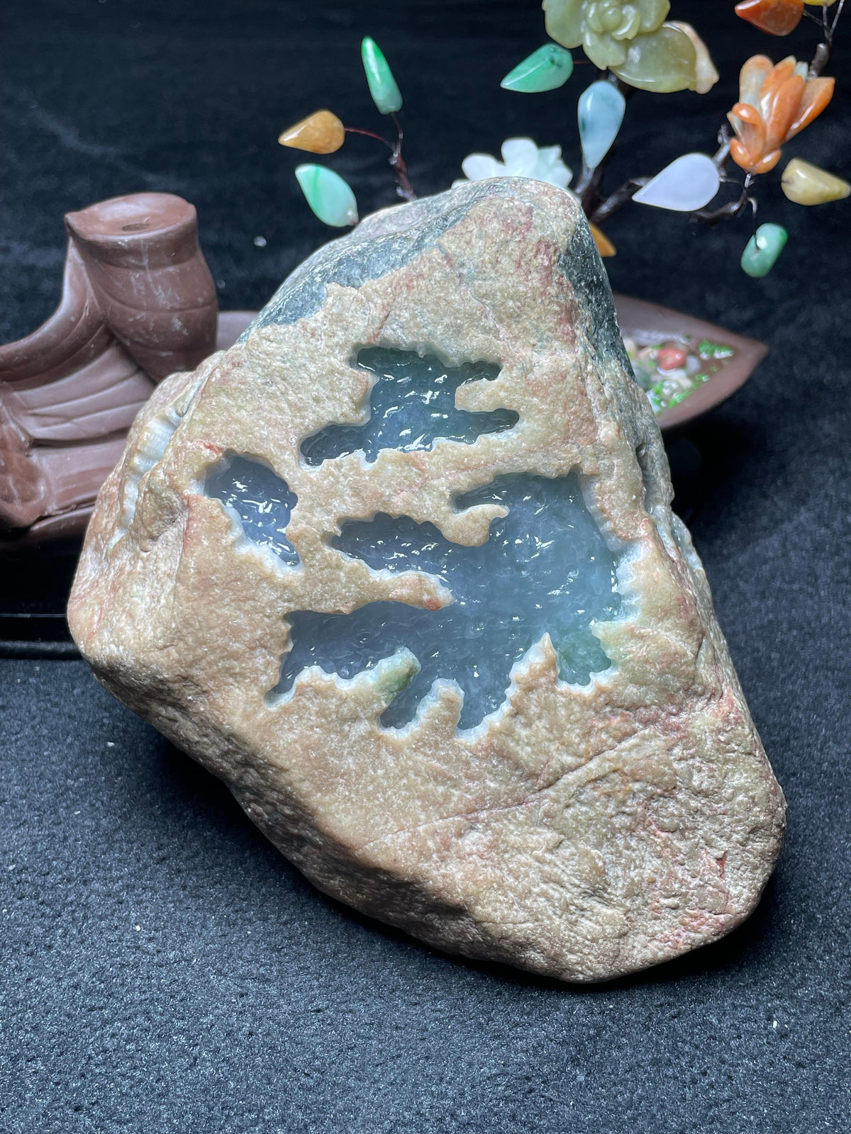 木那开窗冰胶底飘色花（yc693714）