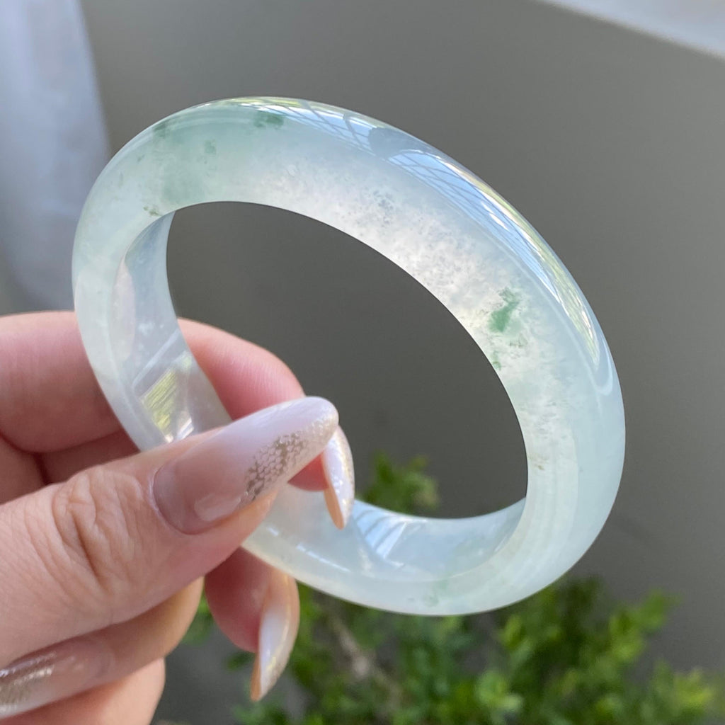 冰种飘花平安镯（57圈）（yc225911）